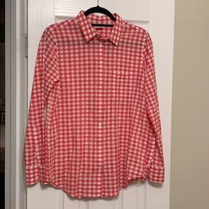 J. Crew Factory Gingham Button Down - M